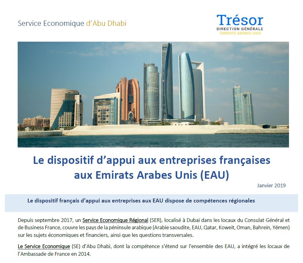 Le Dispositif Dappui Aux Entreprises Françaises Aux Emirats - 