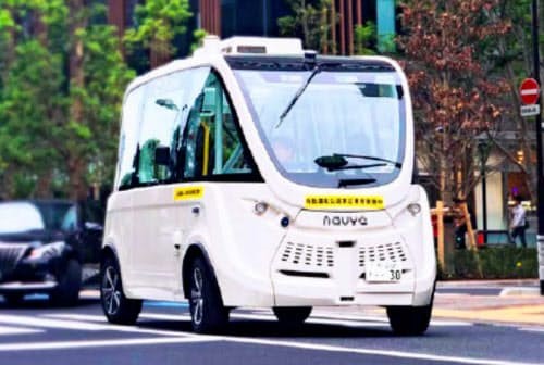 Navya bus Nikkei