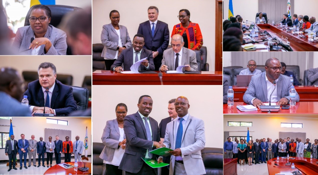 Signature des 2 conventions entre la France et le Rwanda