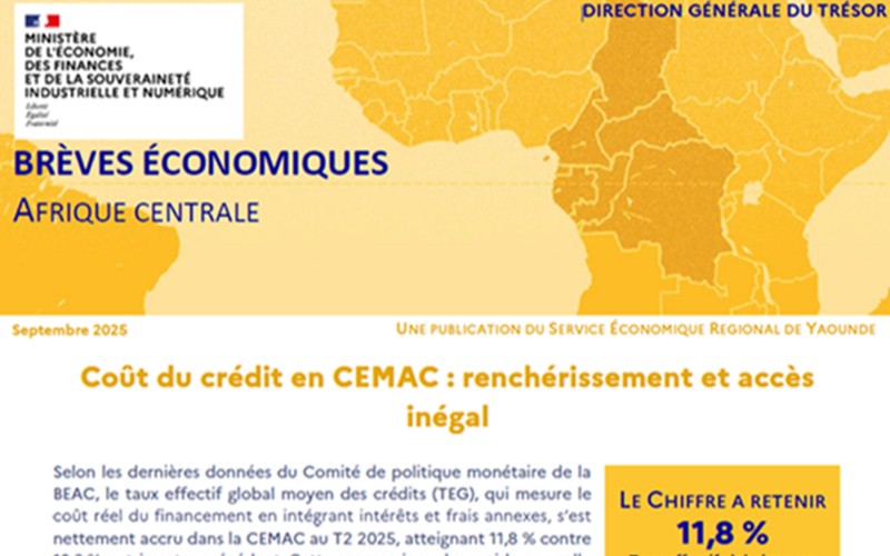 Brèves économiques d'Afrique centrale - septembre 2025