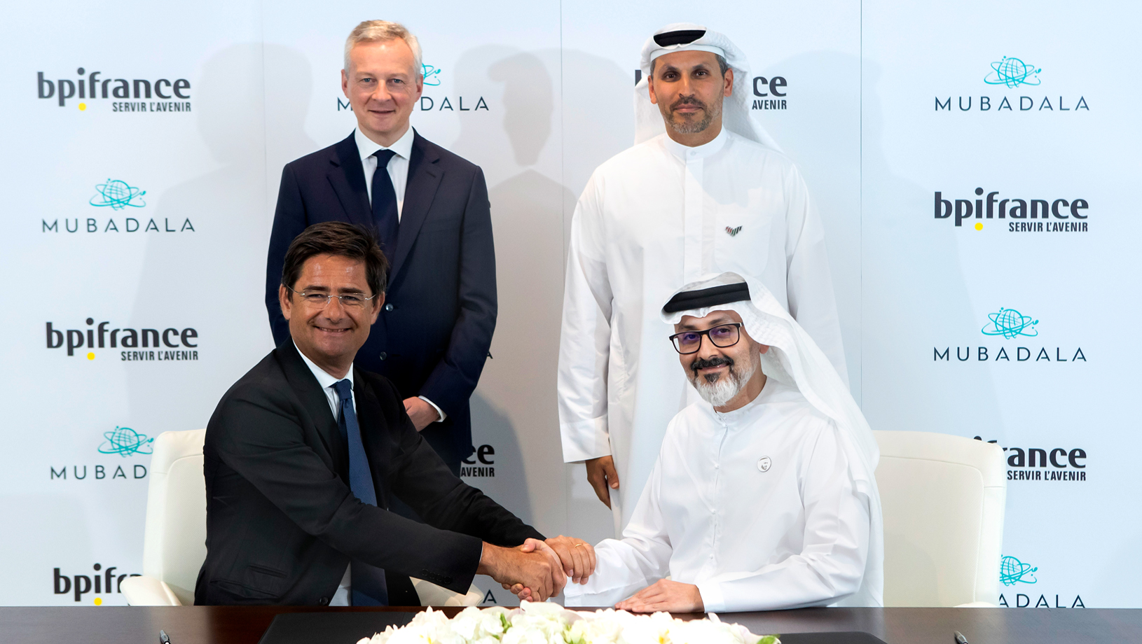 Signature d'un protocole d'entente entre Mubadala et Bpifrance