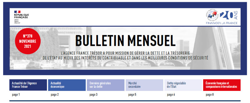 Bulletin mensuel de l'AFT de novembre 2021 