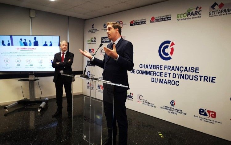 Visite au Maroc du ministre délégué auprès de la ministre de l’Europe et des Affaires étrangères chargé du commerce extérieur, de l’attractivité et des Français de l’étranger, Olivier Becht