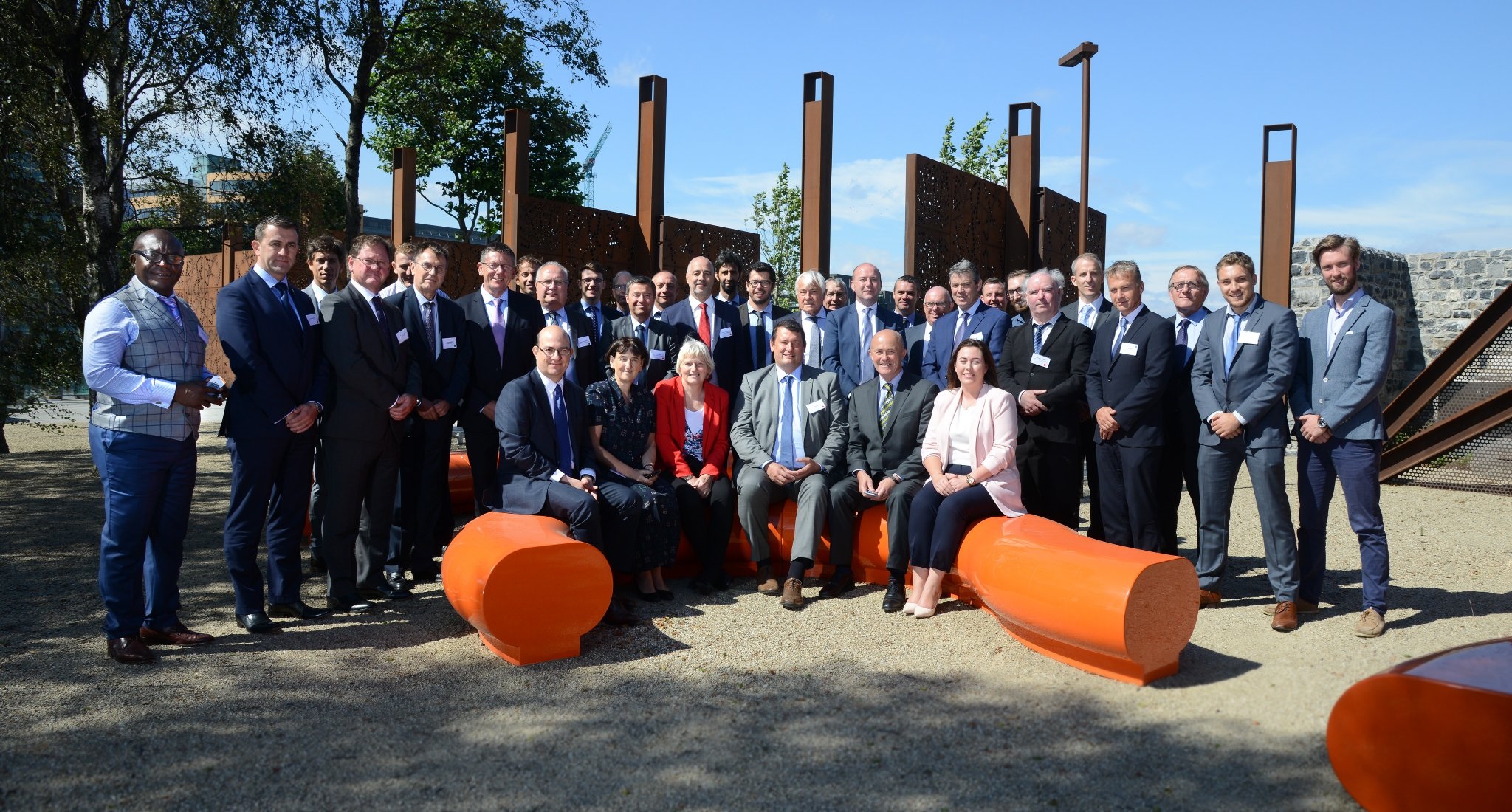 Participants aux rencontres portuaires France-Irlande du 26 juillet 2018 à Dublin