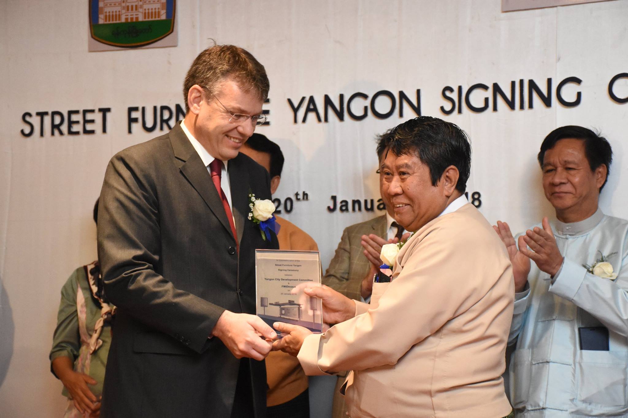 Street Furniture Yangon Signing Ceremony