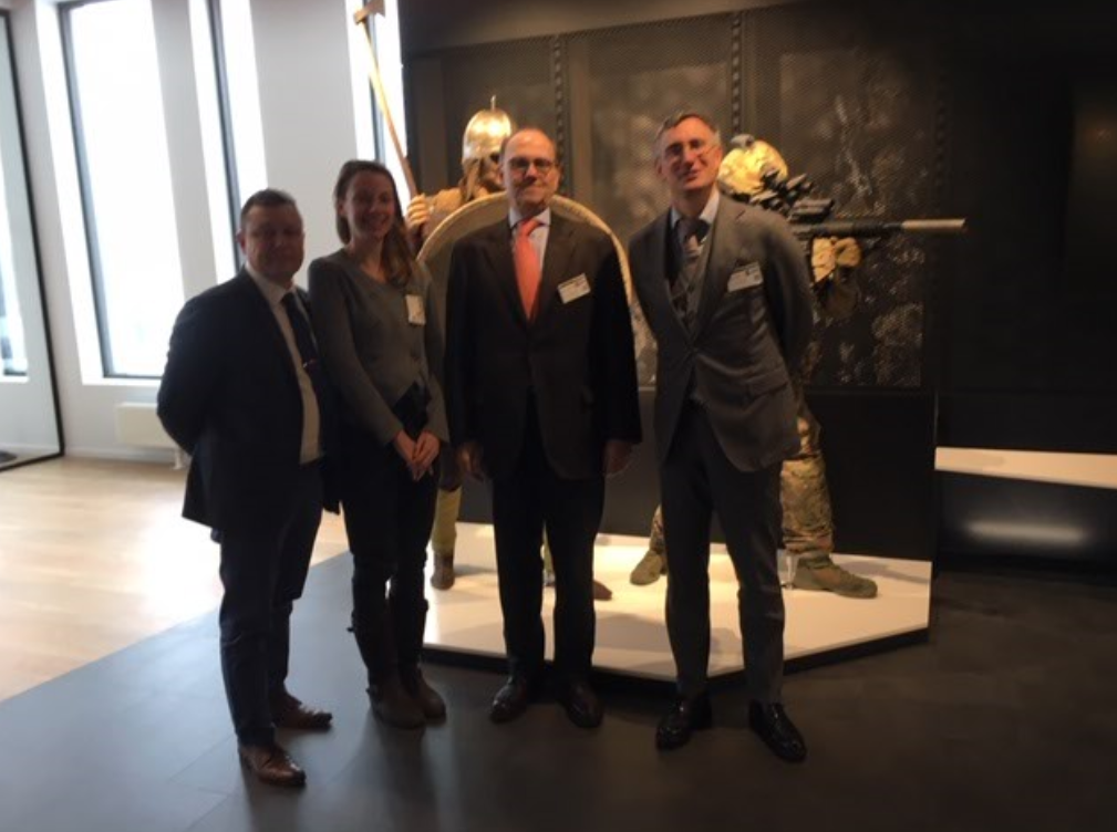 Mr. Binois, Attaché de Défense, Mme. Jeanvoine, Première Conseillère, M. Duhamel, Ambassadeur de France en Norvège et M. Zanghellini, Conseiller Economique au siège de NFM