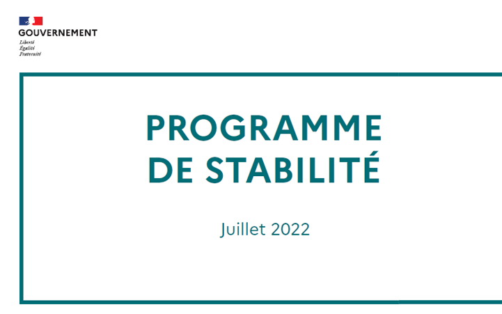 couverture du programme de stabilité - juillet 2022