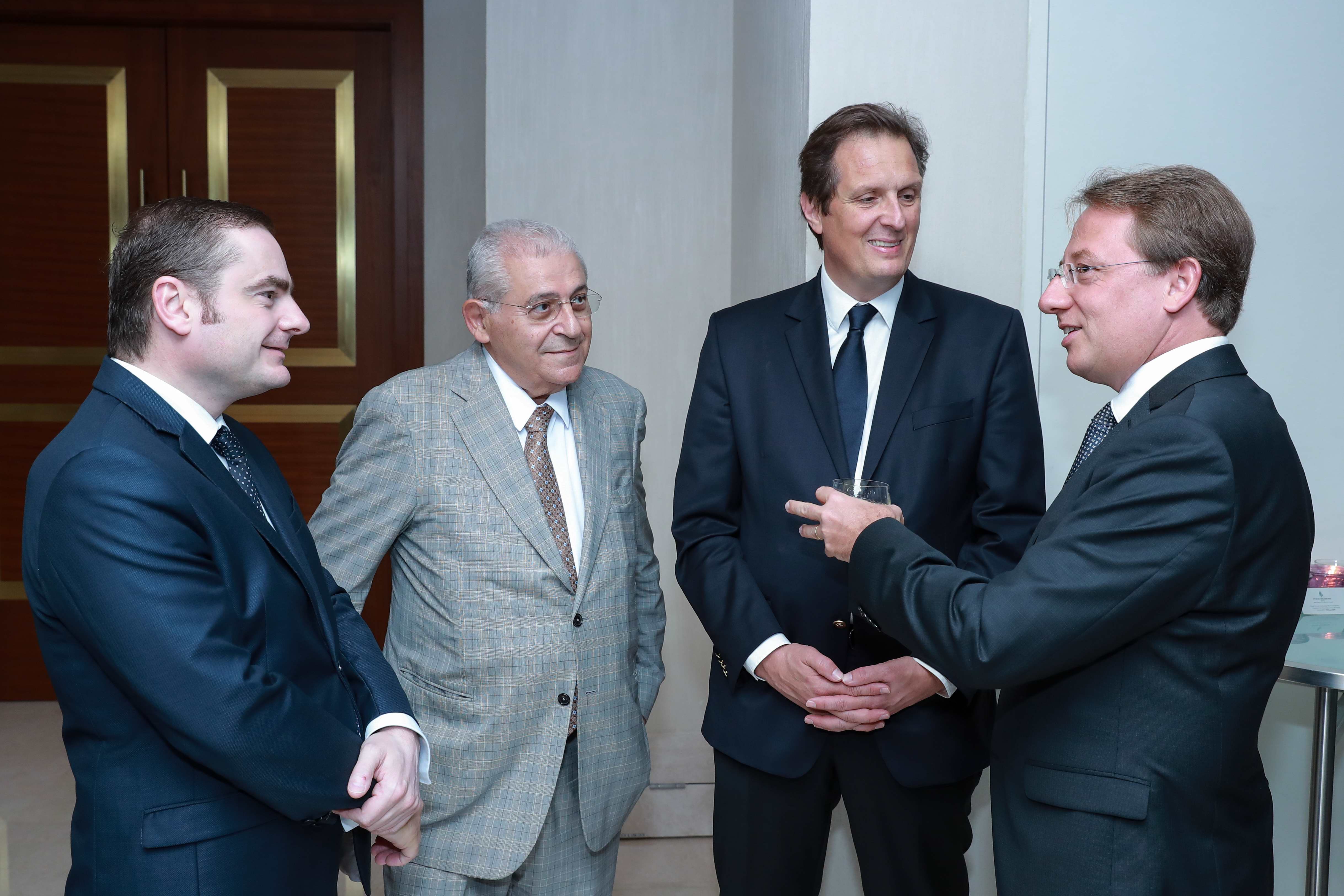 Patrice Pous, Samir Salloum, Jerome Chartier et Ambassadeur