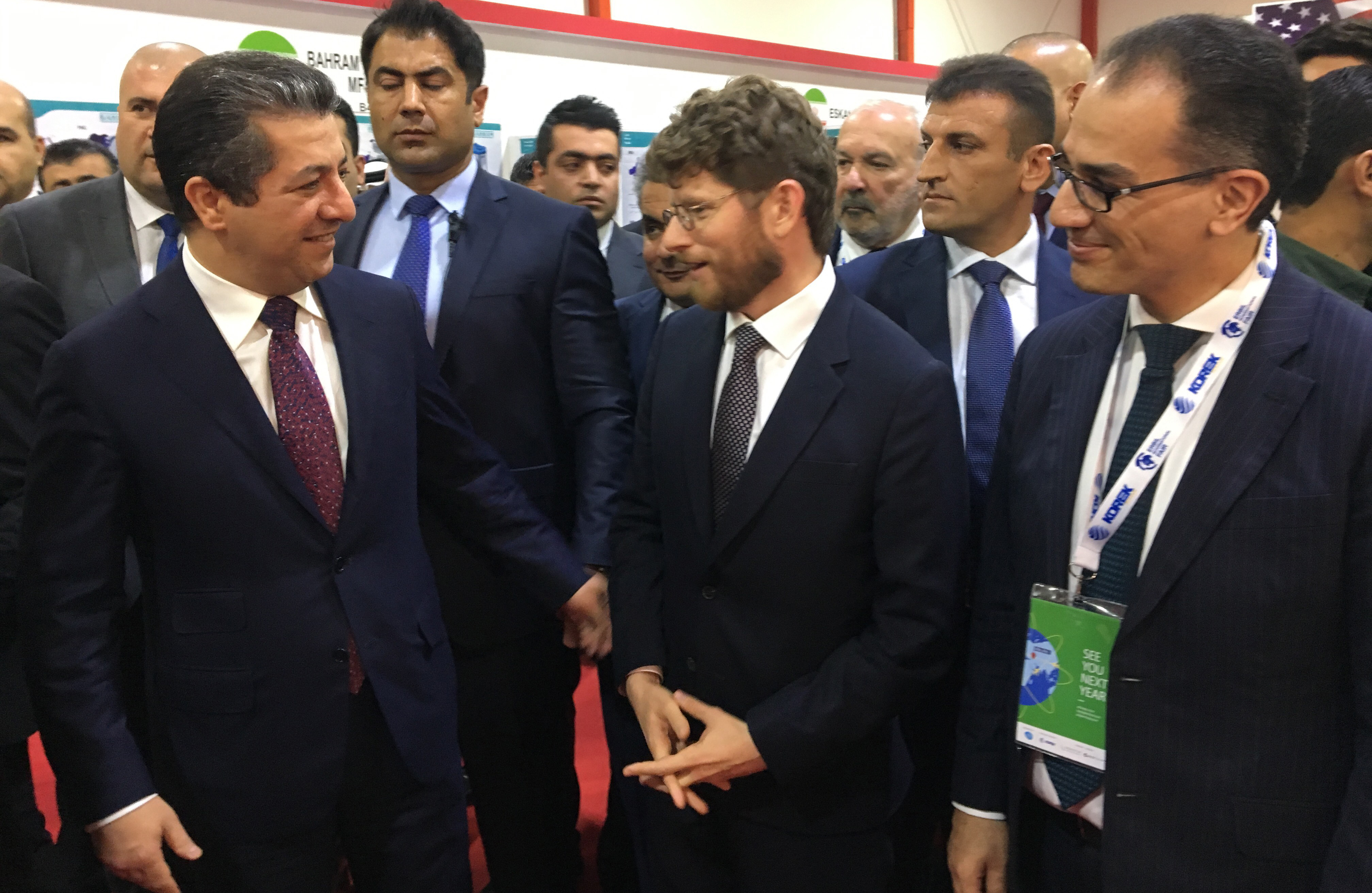 Le Consul général de France à Erbil, Olivier Decottignies et SE M. Masrour Barzani 