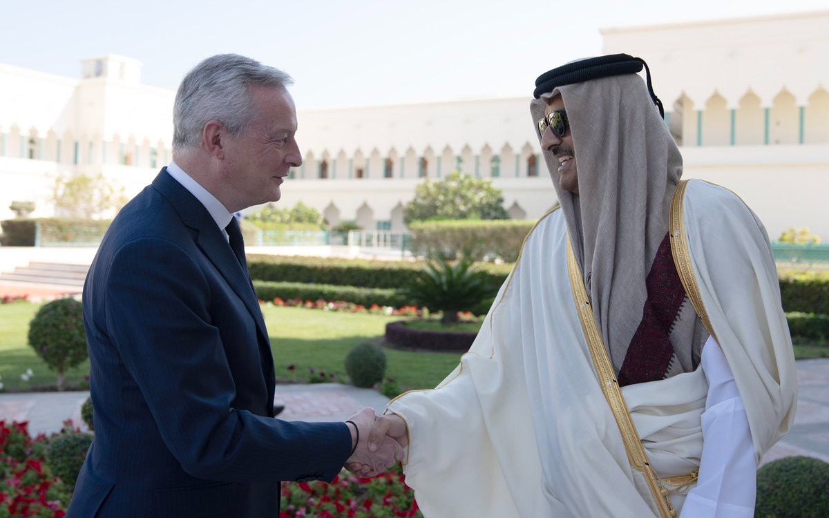 Bruno Le Maire en visite à Doha 