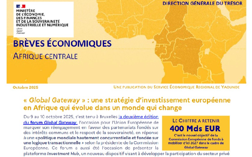 Brèves économiques d'Afrique centrale - octobre 2025