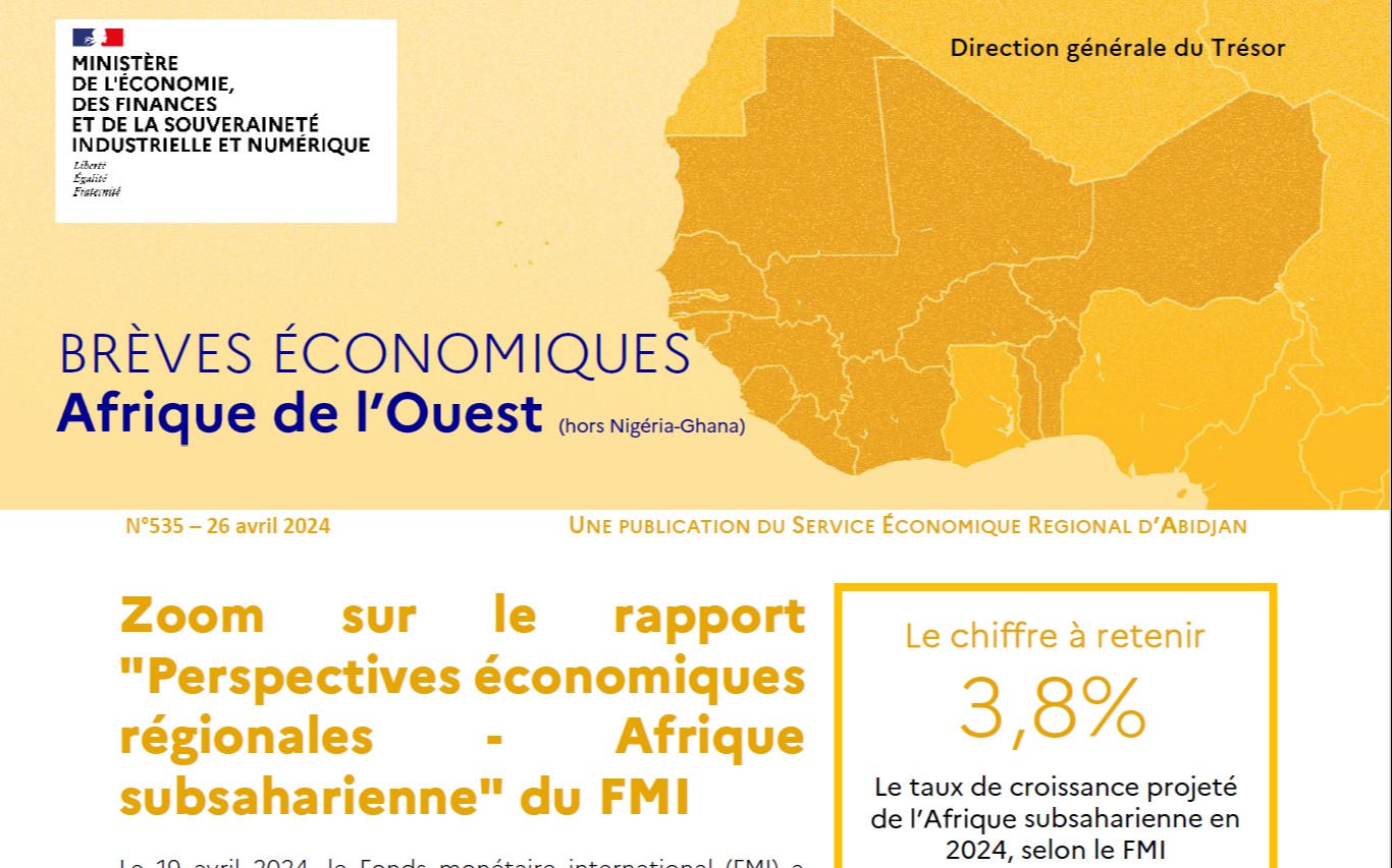 Brèves économiques régionales d’Afrique de l’Ouest (hors Nigéria-Ghana) n°535
