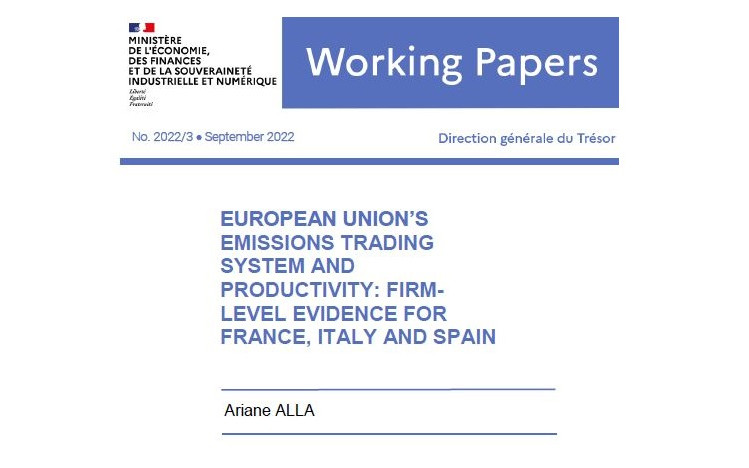 European Union's Emissions Trading System and Productivity: Firm-Level Evidence for France, Italy and Spain