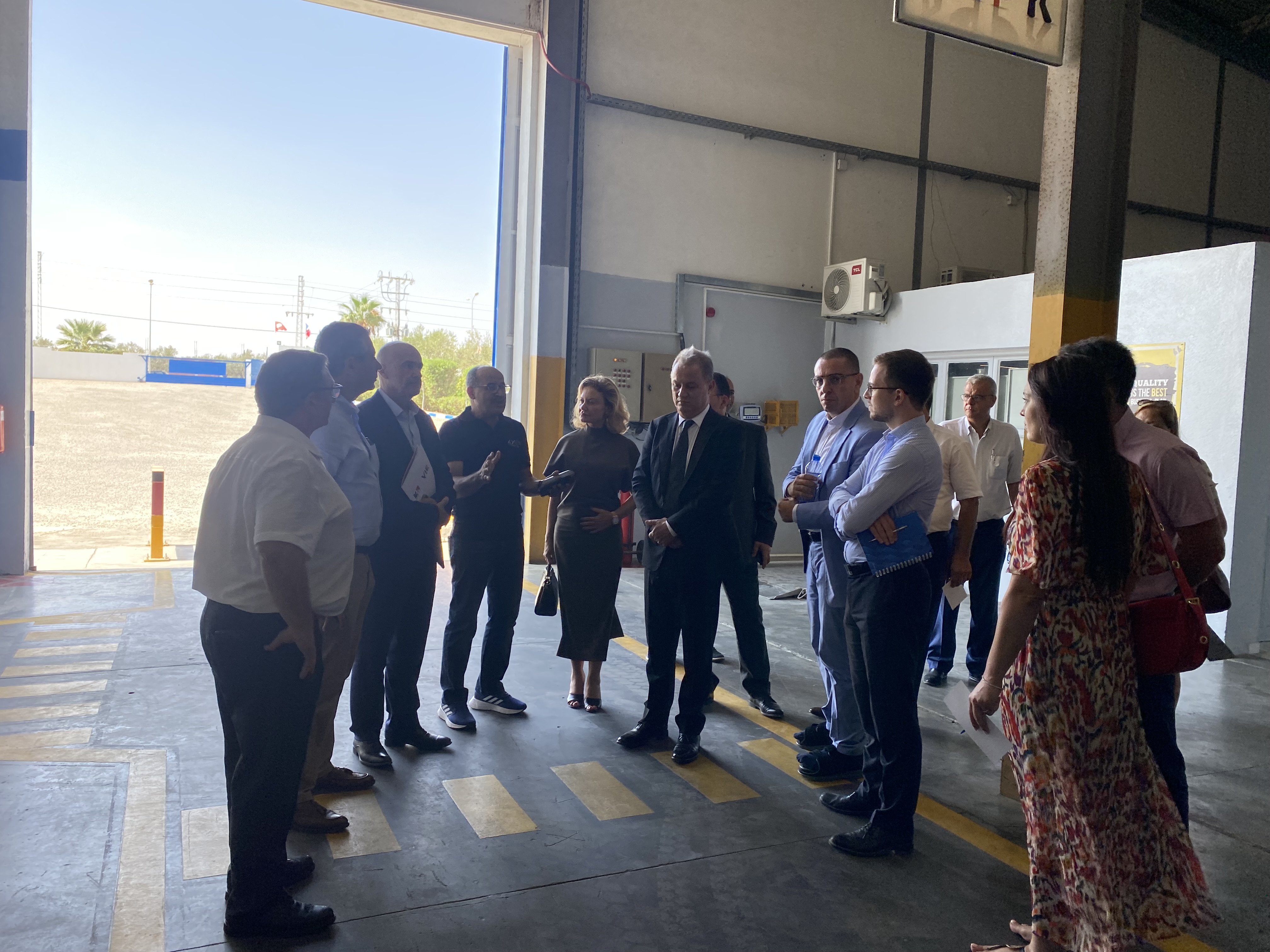 Visite de l'usine de Soma, à Sahline