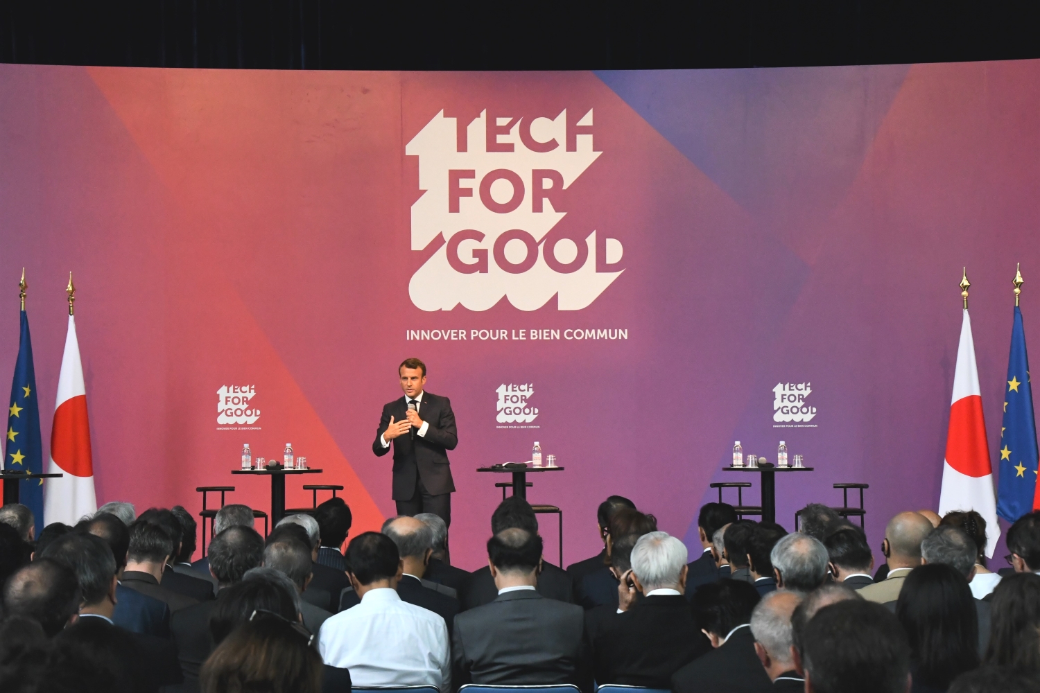Intervention du Président de la République sur le thème Tech4Good à Tokyo le 27 juin 2019