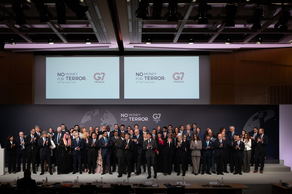Photo de famille de la conf&eacute;rence NO Money For Terror du 19 Mai 2026
