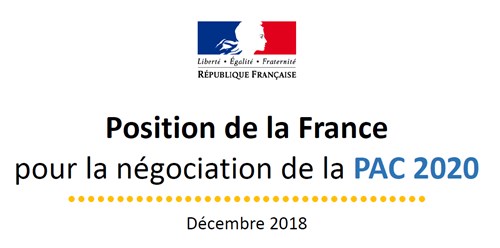 Position de la France pour la négociation de la PAC 2020
