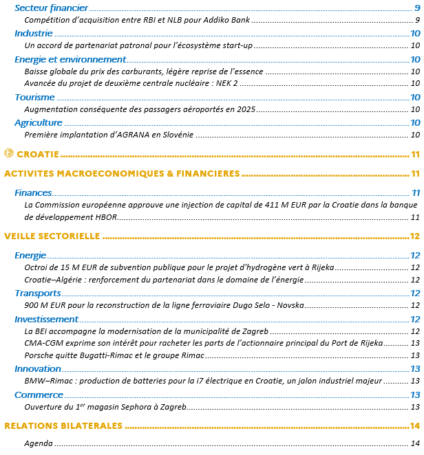 Sommaire 2/2 - Br&egrave;ves &eacute;conomiques d'avril 2026