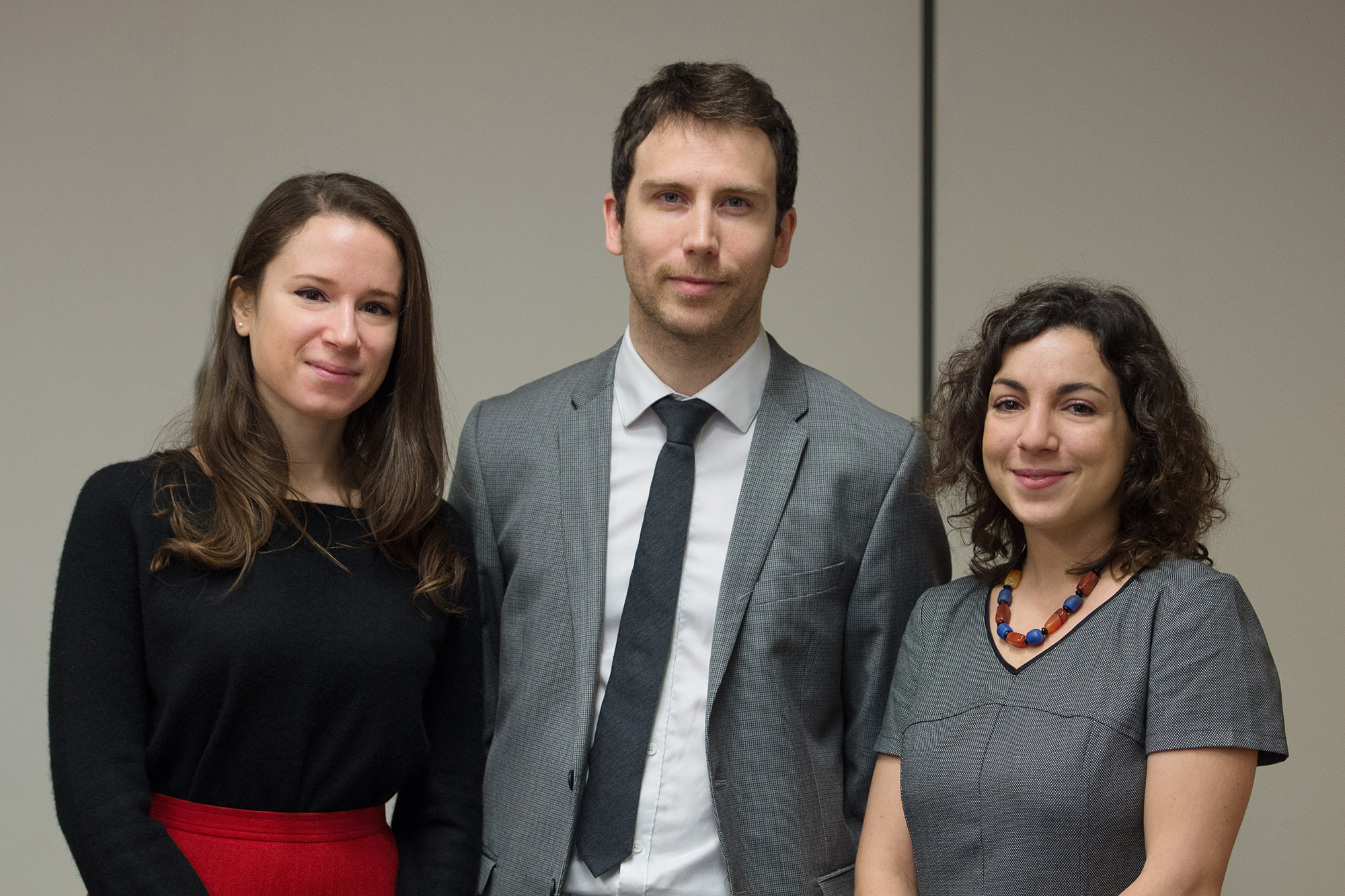 Carole Gostner, Bastien Virely et Camille Hémet