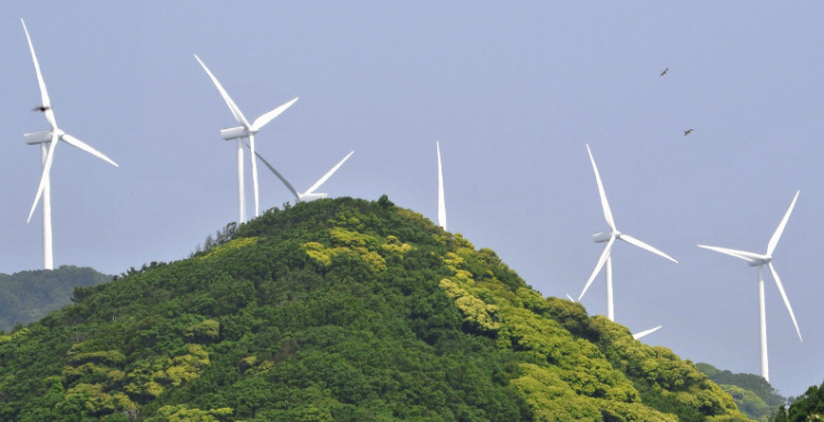 Eoliennes à Shizuoka (Kyodo)