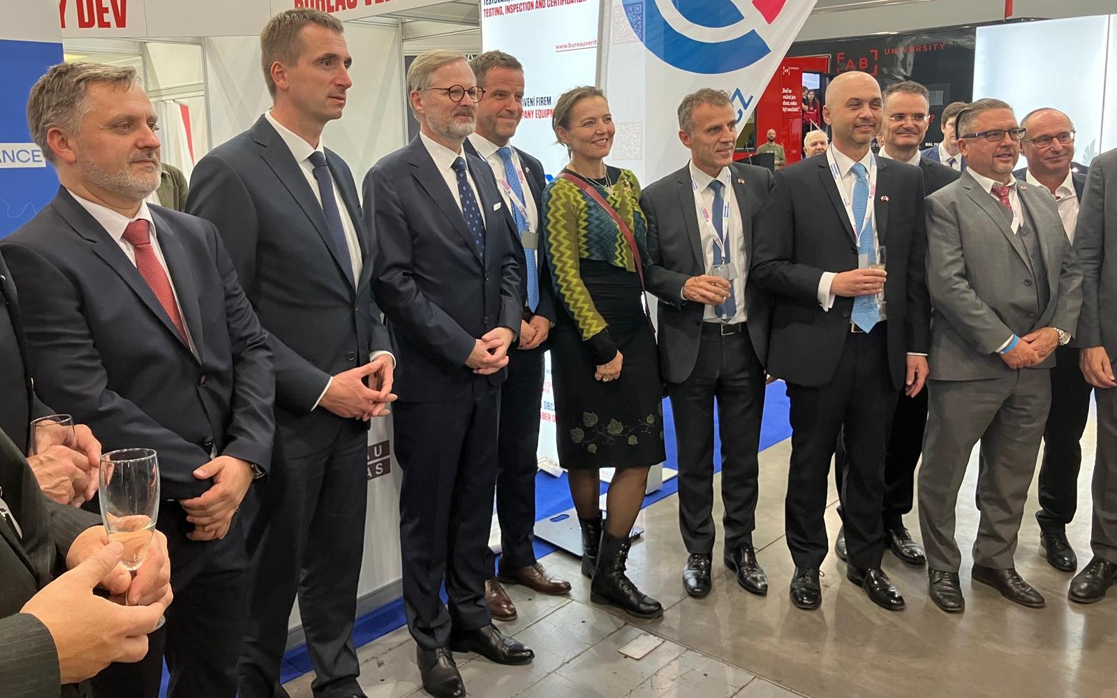 Inauguration du Pavillon France au salon MSV dédié à l'industrie à Brno
