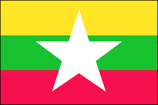 Drapeau de la Birmanie