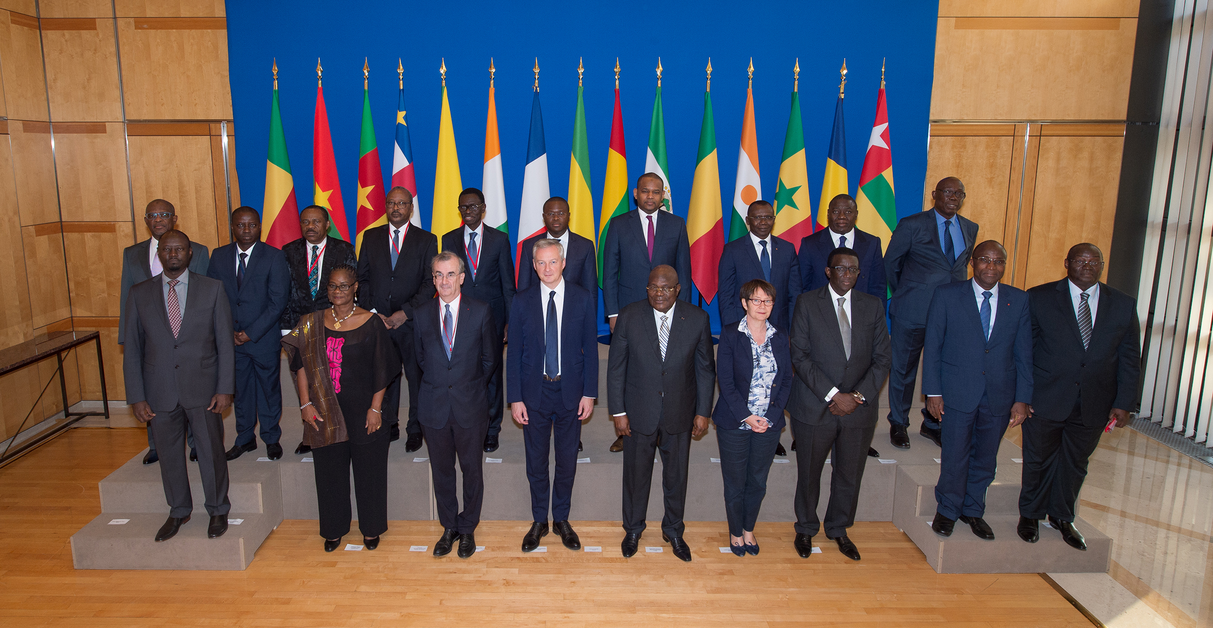 Réunion des ministres de la Zone franc, octobre 2018 à Paris