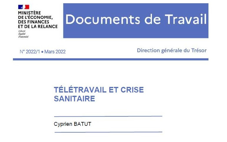 Télétravail et crise sanitaire