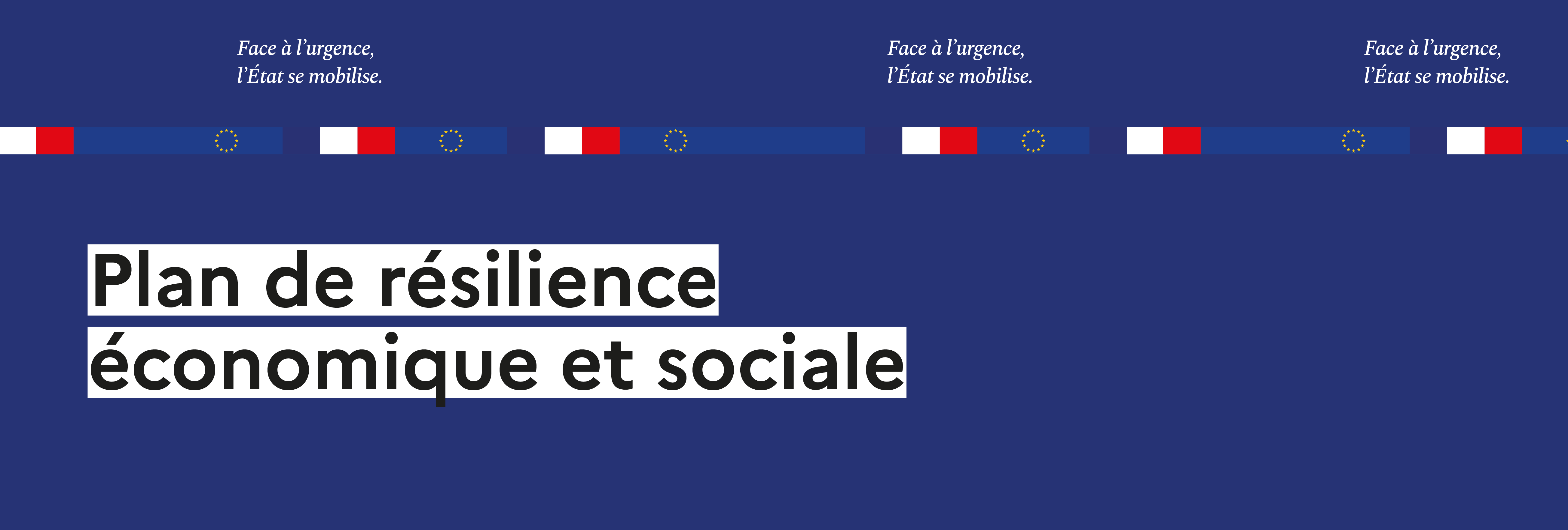 Plan de résilience économique et sociale