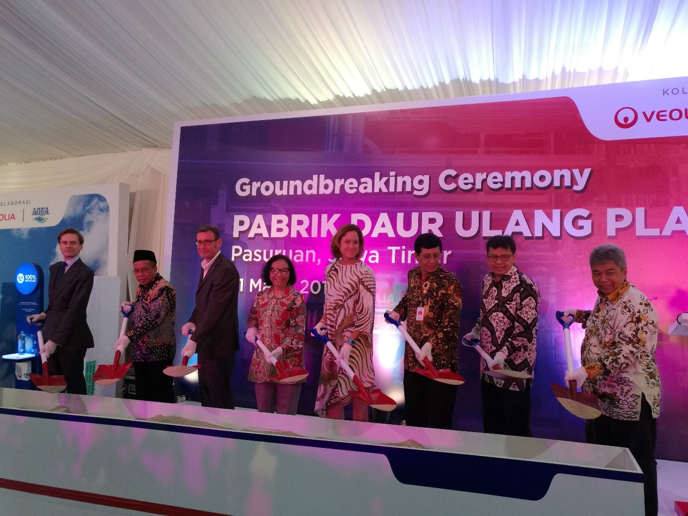 Première pierre Veolia Pasuruan 