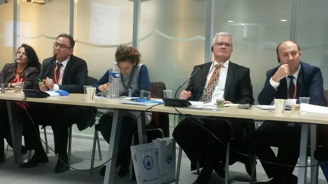 M. Huseyin Akbas, coprésdient du GT et DGA gestion de l’eau ((2ème en partant de la droite)