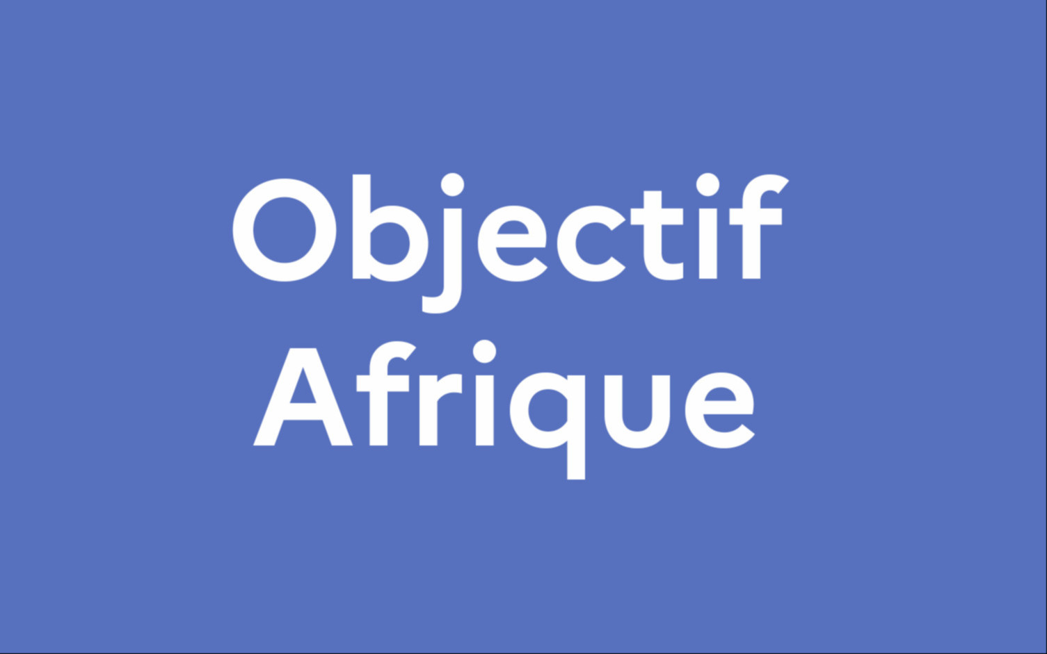 À la Une d'Objectif Afrique