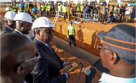 Visite par le Président Macky Sall des travaux du projet « KMS 3 »