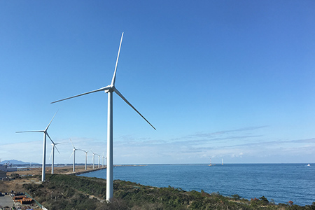 Eoliennes à Kitakyushu (MLIT)