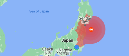 earthquake Fukushima Feb 2021