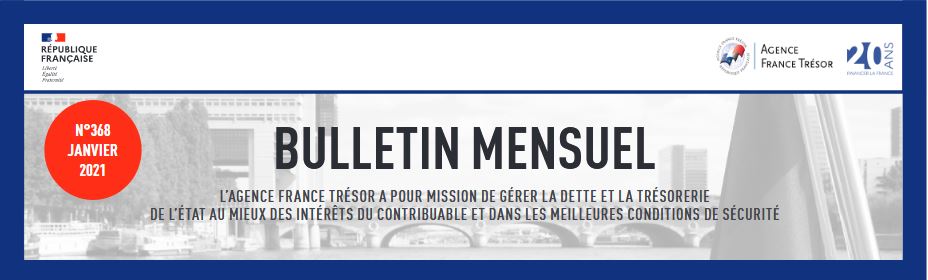 Bulletin mensuel de janvier 2021 de l'Agence France Trésor