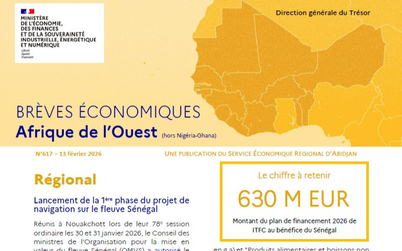 Brèves économiques régionales d’Afrique de l’Ouest (hors Nigéria-Ghana) n°617