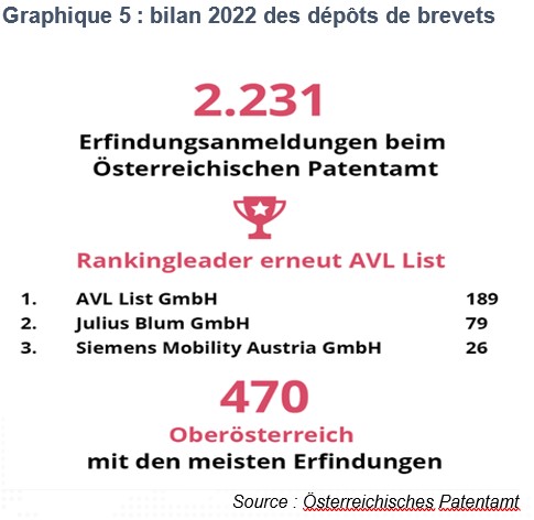 Bilan 2022 des dépôts de brevet en Autriche