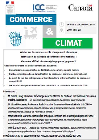 Commerce et changement climatique