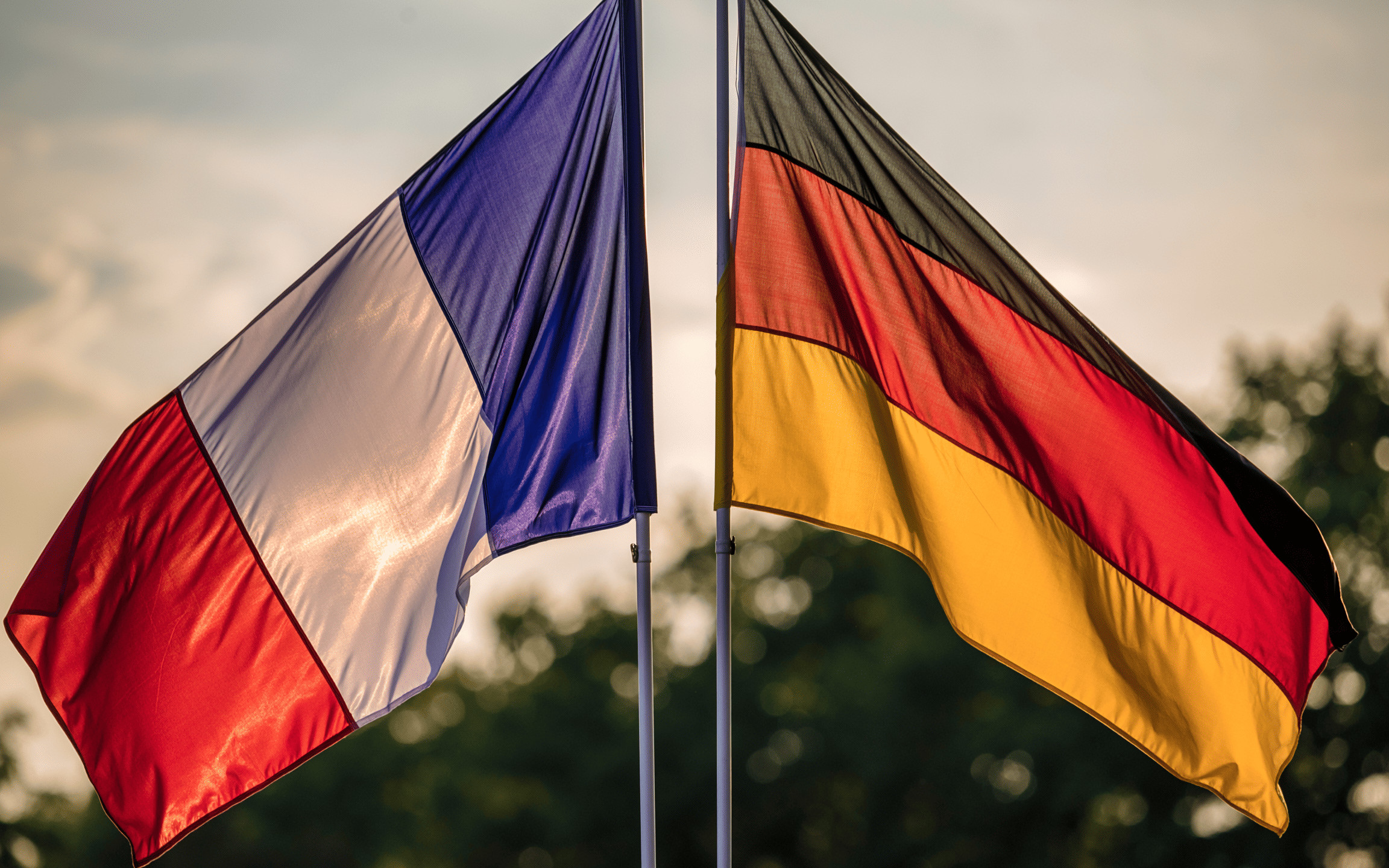 drapeaux français et allemand 