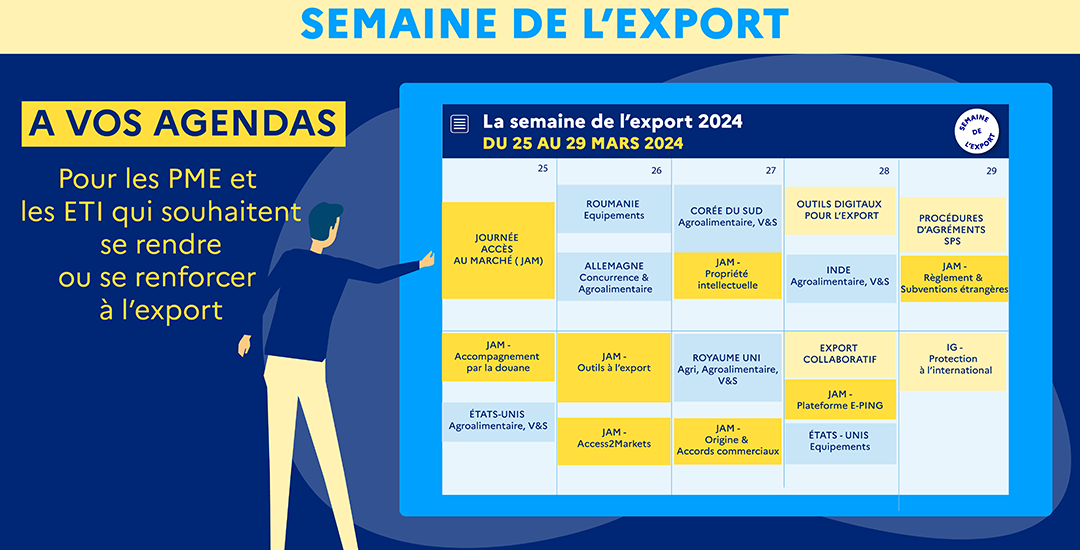 agenda webinaires semaine de l'export