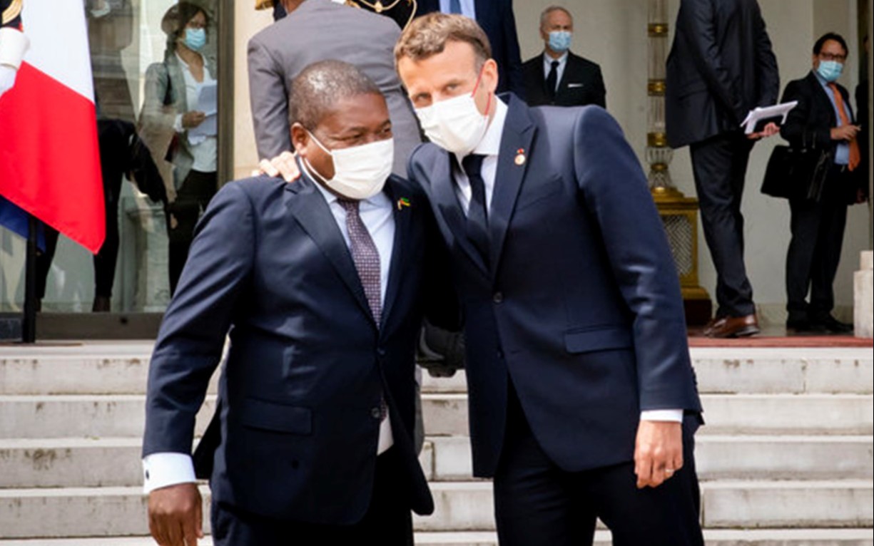 Rencontre du Président Filipe Nyusi et du Président Emmanuel Macron