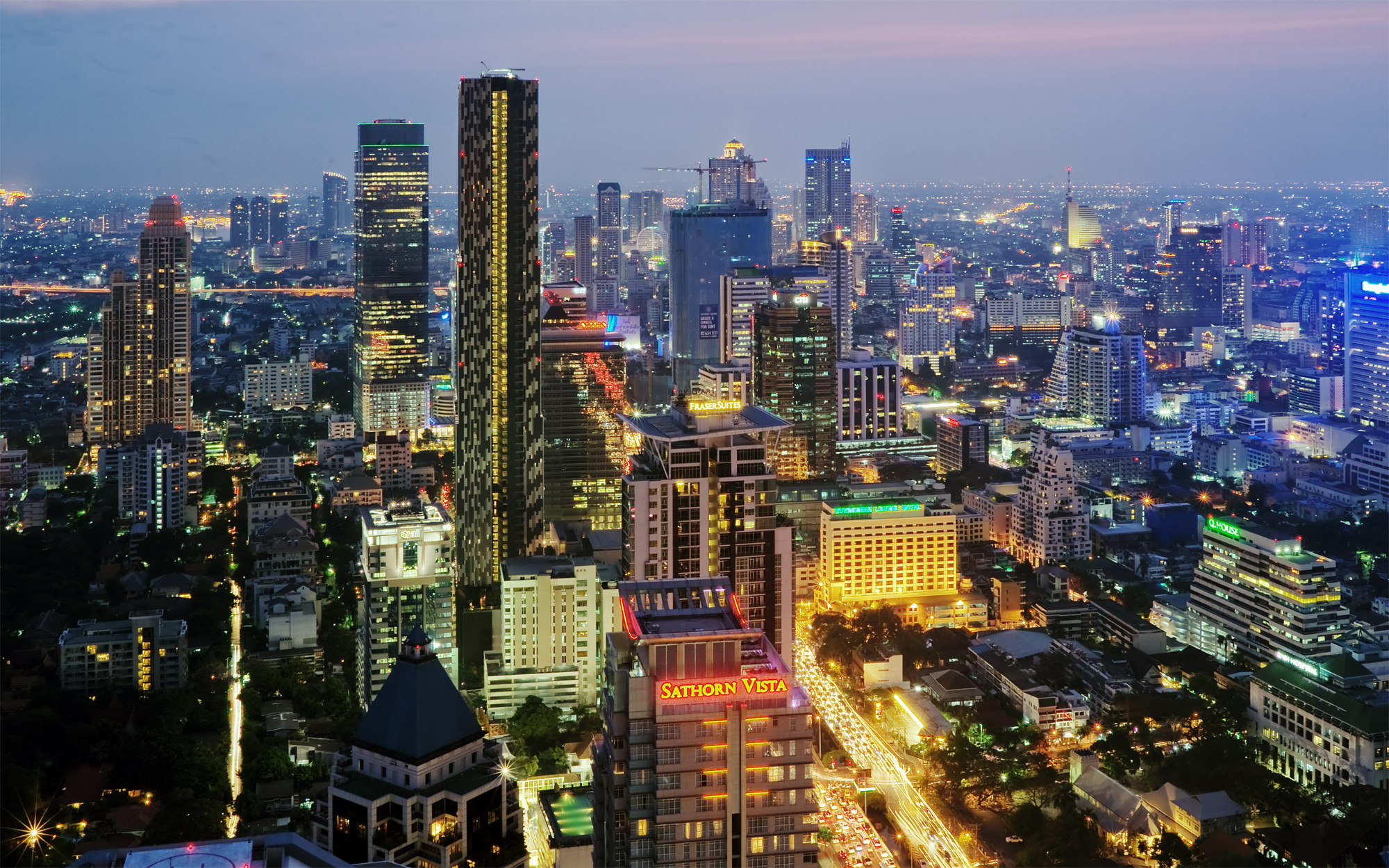 Un des centres économiques de Bangkok