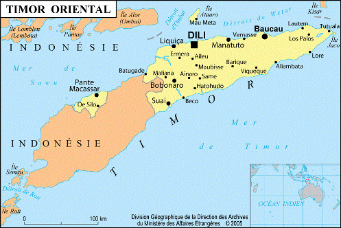 Carte Timor-Est 