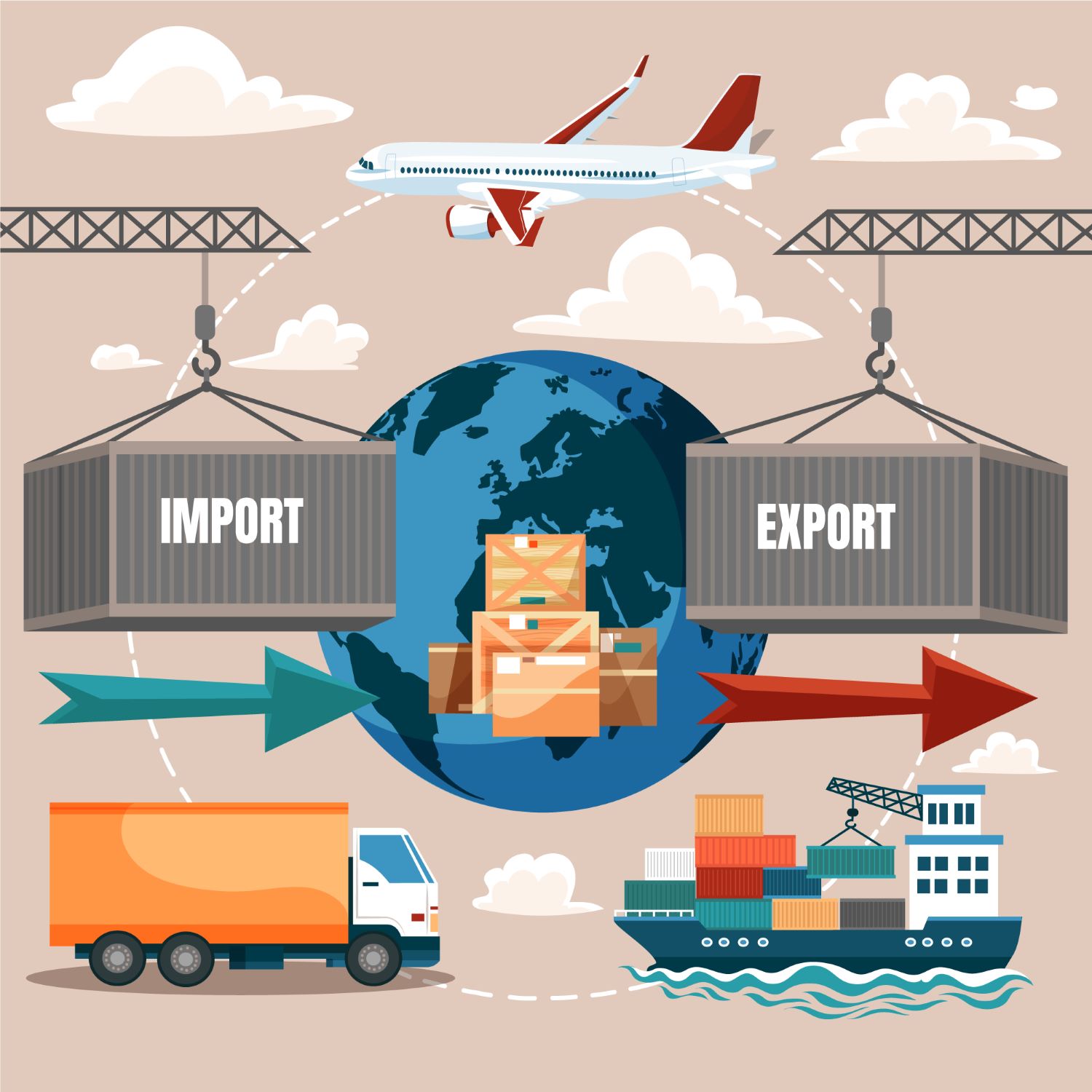 Commerce ext&eacute;rieur - Importations & Exportations