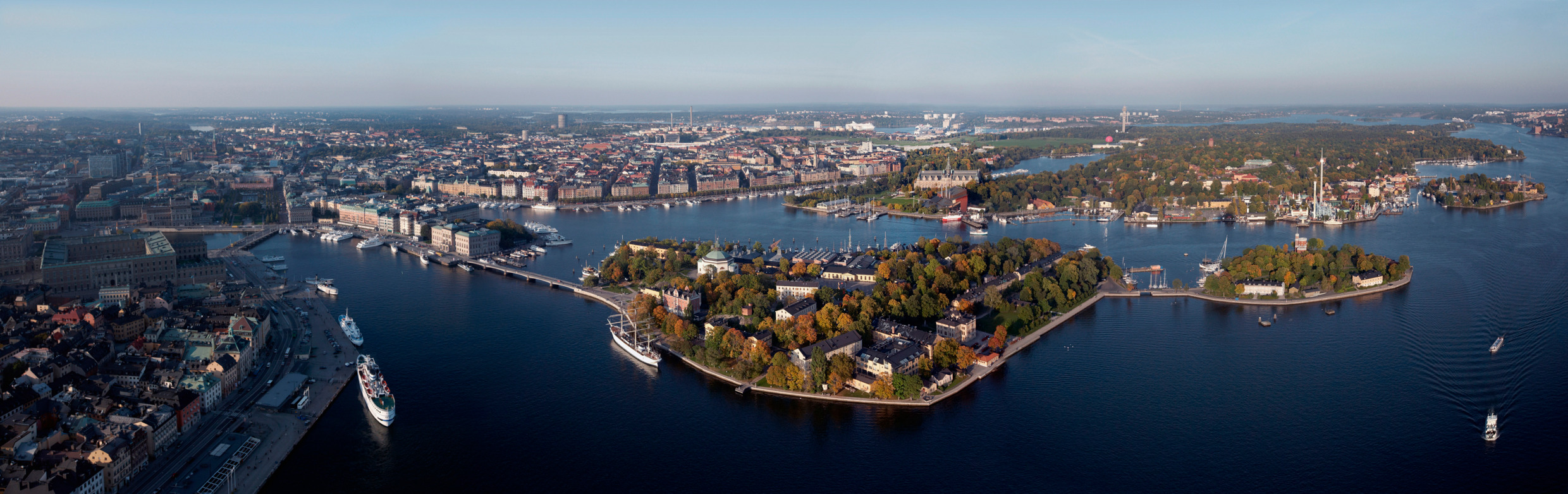 Vu aérienne de Stockholm