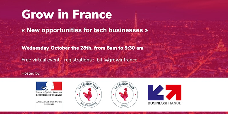 Flyer du webinaire "Grow in France"